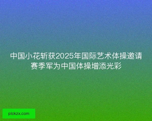 中国小花斩获2025年国际艺术体操邀请赛季军为中国体操增添光彩 中国小花斩获2025年国际艺术体操邀请赛季军为中国体操增添光彩