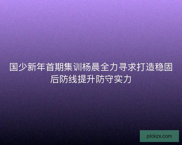 国少新年首期集训杨晨全力寻求打造稳固后防线提升防守实力 国少新年首期集训杨晨全力寻求打造稳固后防线提升防守实力